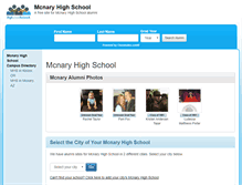 Tablet Screenshot of mcnaryhighschool.org